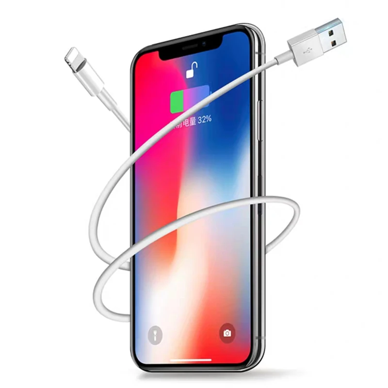3 M USB كابل شحن ل فون 7 8 زائد X XS ماكس XR 1 M USB كابل بيانات ل فون 5 5 S 6 6 S زائد SE الهاتف سريع كابل الشاحن 2 M