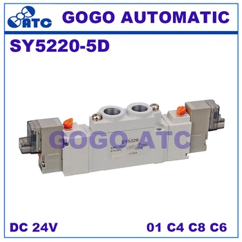 

SMC type solenoid valve SY5220-5D 24 V pneumatic component 2 position single electromagnetic solenoid valve D plug connector