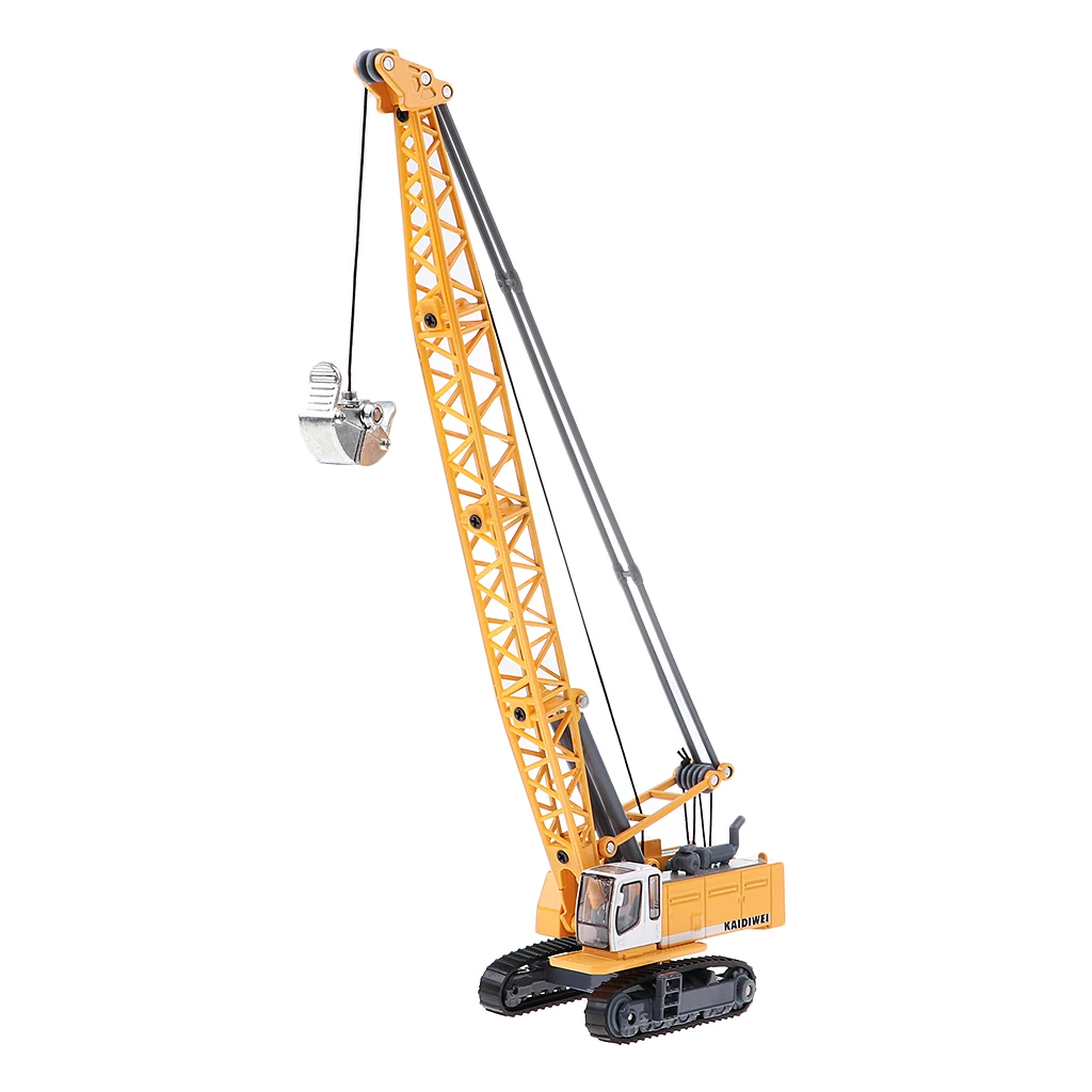 1:87 Diecast Engineering Vehicle Tower Crane Model Kids Children Collection Toy Gift
