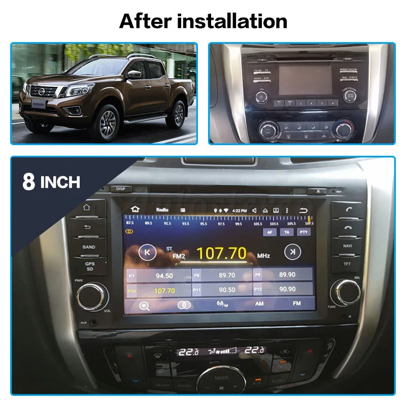 Flash Deal 2 din Android 9.0 4+32GB Car Multimedia Radio player dvd player For NISSAN NP300 Navara 2014+ GPS map Navigation px5 4