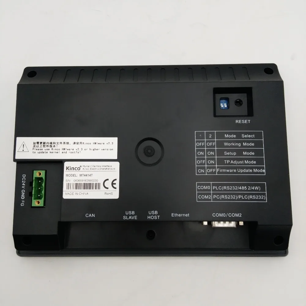 MT4414T 7 "Китайский HMI Kinco дюймовый сенсорный экран дешевый ПЛК Сенсорная панель