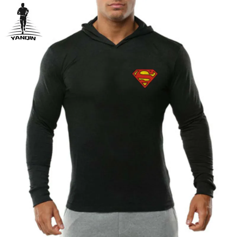 

YANQIN Superman New Hoodies Men Brand Designer Sweatshirt Mens Luxury Harajuku Sweatshirts Plus Size XXL Training Sport Pullover