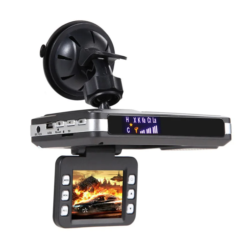 New Type 2 in 1 Car font b Camera b font Roving Doppler Radar Detector 720P