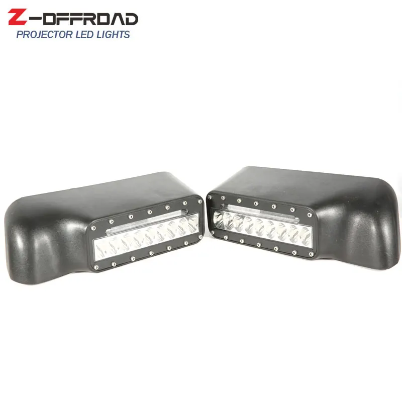 

ABS Rearviewmirror Cover With Daytime Running Light & Amber Turn Signal Lamp Mirror Shell For Ford F150 Raptor