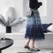 Викторианский Готический стимпанк Винтаж Стиль юбка торт бальное платье юбка