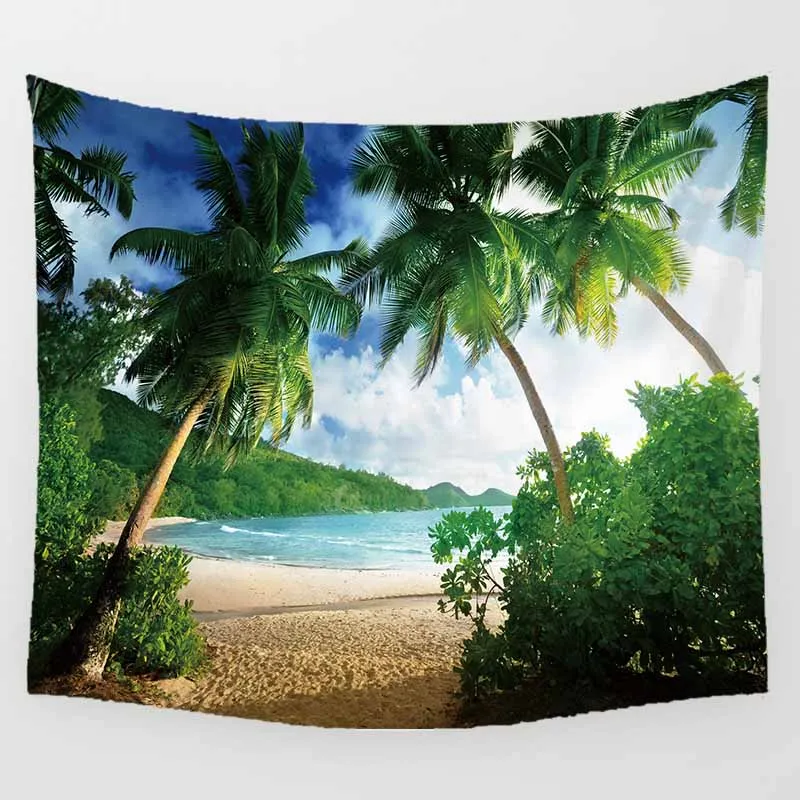 Günstige Einhorn große tapisserie schönheit meer strand landschaften wand hängen wandteppiche wohnkultur rechteck schlafzimmer wand kunst tapisserie