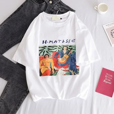 Корейская кавайная футболка в полоску, новая модная одежда для женщин, летние футболки, топы с вышивкой в стиле 90, футболка для девочек, Harajuku, уличная одежда - Цвет: Xian 613 bai