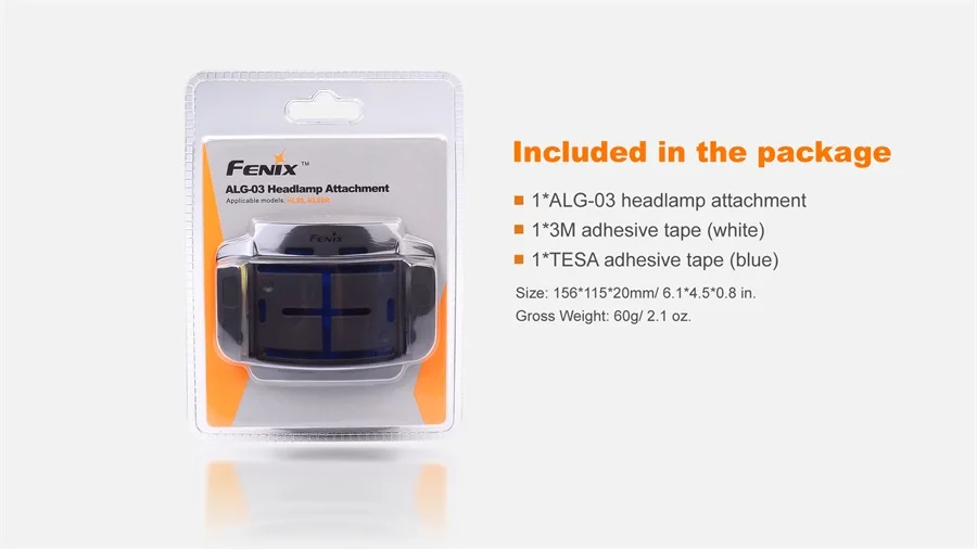Fenix ALG-03 налобный фонарь для HL55 и HL60R фиксация для наружных или промышленных шлемов