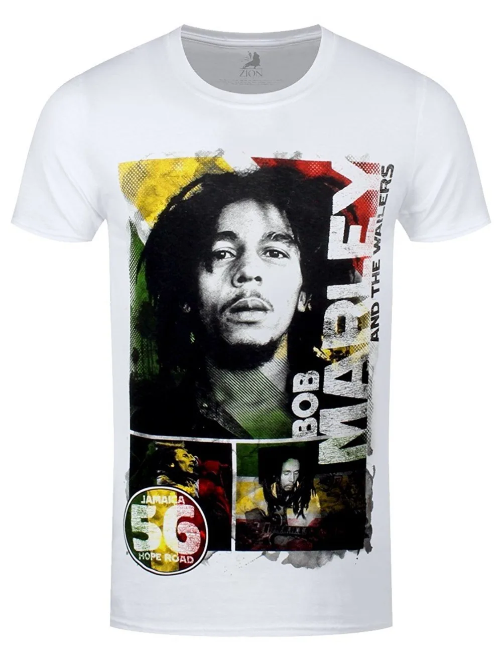 2018 Nuovi Uomini di Estate Modo Caldo di Vendita Bob Marley T camicia 56 Speranza Strada Rasta Giamaica Mens WhiteShort Estate Del Manicotto stile