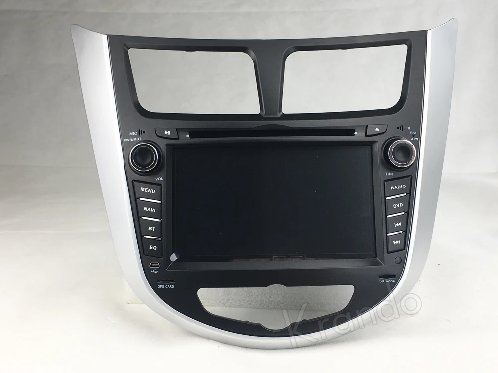 Excellent Krando 7" Android 8.0 car radio gps dvd player for Hyundai Accent Solaris 2011+ audio navigation multimedia system WIFI 3G DAB+ 12