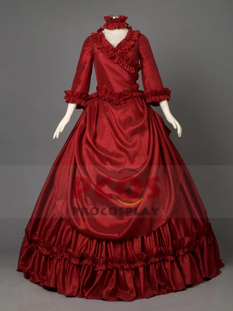 

High Quality~ Victorian Belle Ball Gown Cosplay Full Dress mp003122