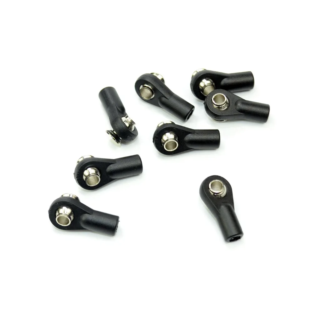 RCAIDONG M3 Medium Straight Plastic Rod Ends Width Balls for 1/10 Rc