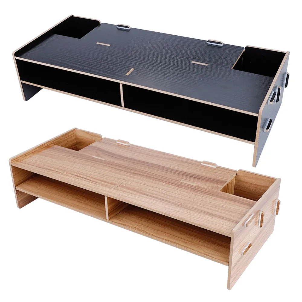 

Heighten Shelf Rack Shelf Stand Holder for Display Screen Keyboard Base Bracket Wooden Desktop laptop stand keyboard holder