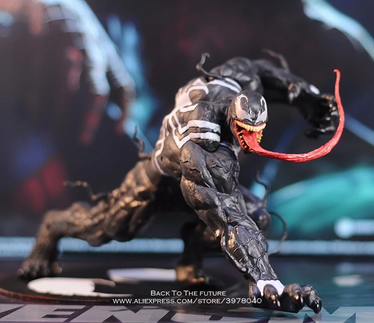Figura de Ação Disney Marvel Avengers Veneno Homem Aranha 18cm Postura Modelo Anime Decoração Coleção Estatueta Brinquedo Crianças 4 Cheap Figuras de ação