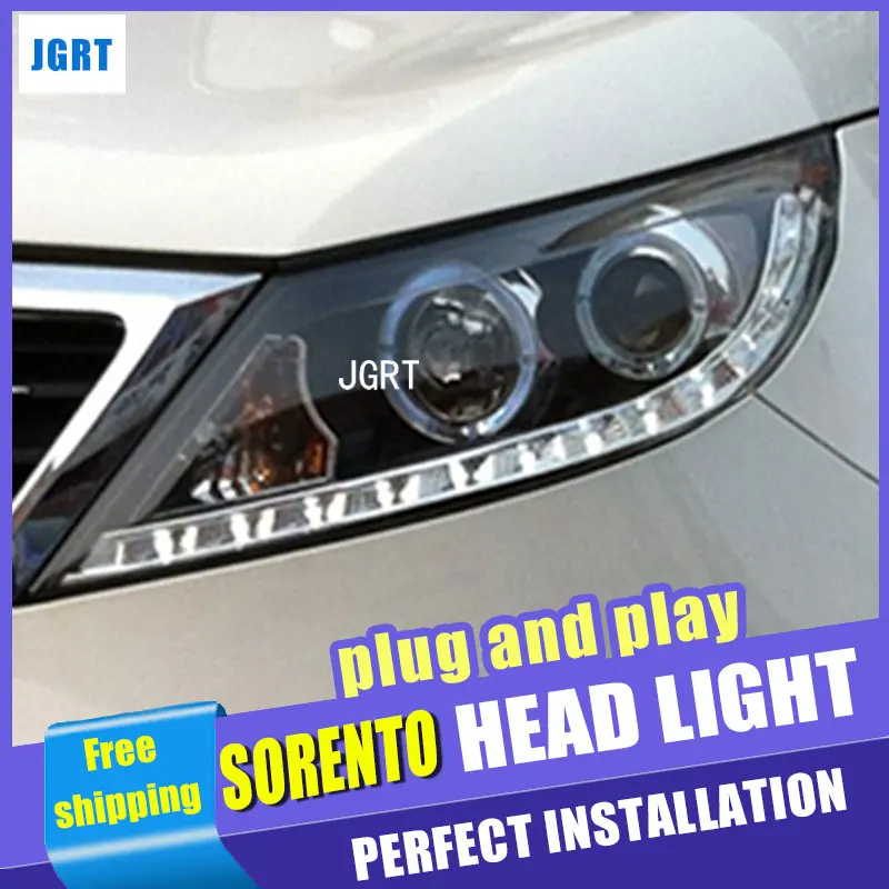Car Styling LED Head Lamp for Kia Sorento Headlight assembly 2011