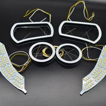 KIA K5 эксклюзивный светодиодный ангельские глазки квадратной/круглой формы полный набор на заказ DRL два цвета белый желтый 18 Вт 12 В