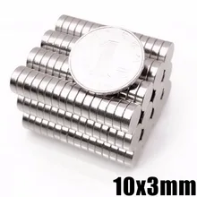 10/20/50/100 шт. Неодимовый магнитный диск Сделано в Китае 10x3 мм N35 маленькие круглые мощная магнитная магниты для ремесло неодимовый магнит постоянногоо действия 10*3