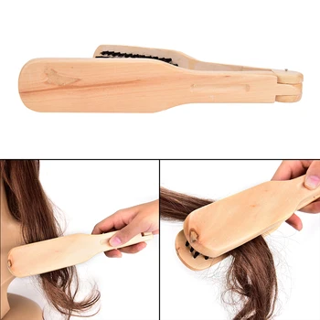 

1 Pc Boar Bristle Hair Brush Styling Anti-static Comb V Type Straight Hair DIY Salon Hairdressing Tool Hot Sale
