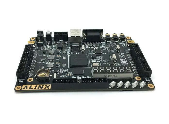 Черная Золотая макетная плата Alinx ALTERA FPGA NIOS CYCLONE IV DDR2 Gigabit Network USB AX530 AX515|Органайзеры