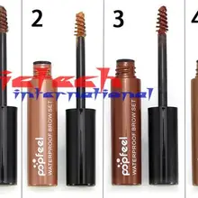 Dhl ИЛИ ems 100 шт тушь для бровей, крем тени для бровей водонепроницаемый 4 цвета краска для бровей распределитель геля макияж набор