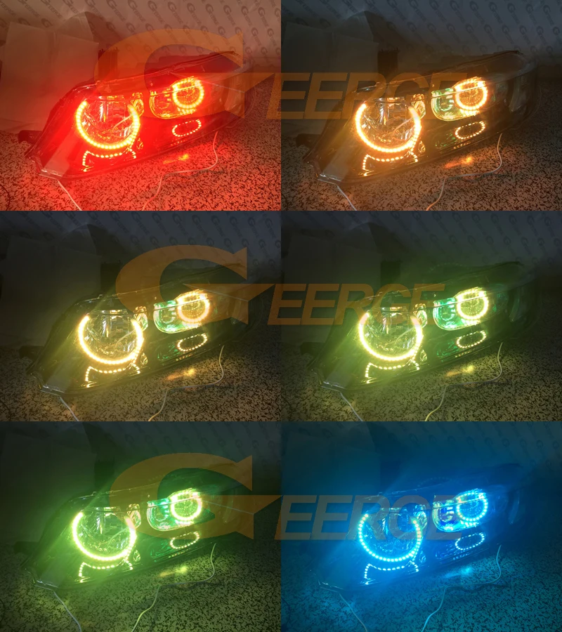 HONDA ODYSSEY JDM RB1 RB2 2003-2008 XENON HEADLIGHT RGB led angel eyes(4)