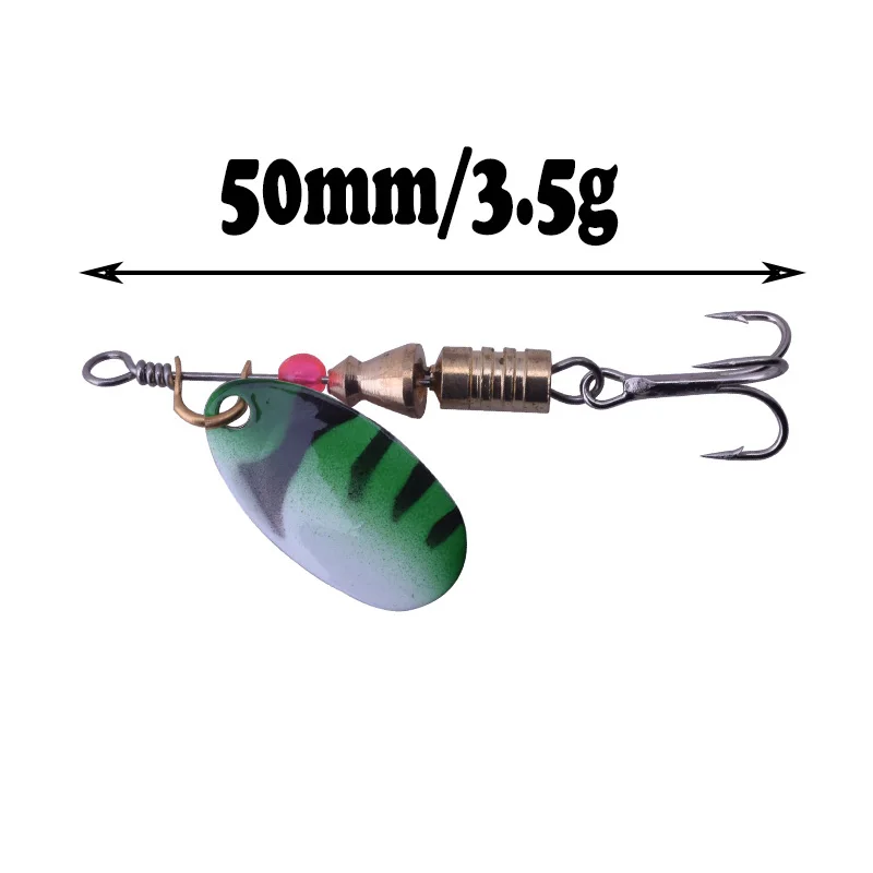 WDAIREN Metal Fishing Lure 1Pce 2.5g 3.5g 5.5g Spoon Lure Spinner Bait Fishing Tackle Hard Bait Spinner Bait Isca Artificial - Цвет: 50mm 3.5g