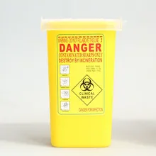 Пластиковые 1Л шарпы желтые контейнеры для тату художников новейший контейнер для тату шарпы