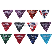 Платная 12 шт. целлулоидные гитарные палочки s Big triangle pick Strumming фолк 0,46 0,71 0,81 мм