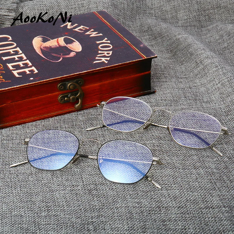 Европейский Стиль Модные оптические очки Рамка квадратные мужские деловые рамки студенческие простые женские очки по рецепту