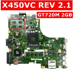 X450VC GT720M 2 Гб материнская плата REV 2,1 Для ASUS X450VC X450V X450 A450V ноутбука тесты OK