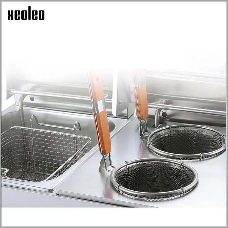 US $207.36 XEOLEO 2in1 Combination furnace 12L Pasta cooker Electric fryer Commrtcial deep fryer Double tanks French fries fryer 2500W2