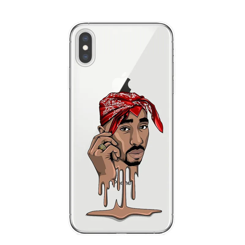 T5272 2Pac macaveli Tupac Amaru Shakur прозрачный силиконовый мягкий чехол для телефона из ТПУ для iPhone X XR XS Max 7 8 6 6S Plus 5S SE Fundas Coque - Цвет: T5272