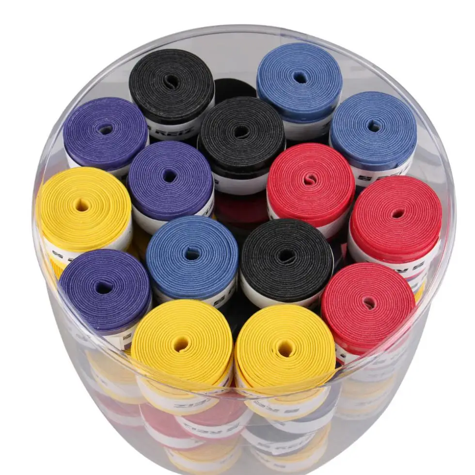 

(60pcs/lot) Pro Overgrips Abcyee Viscous feeling Badminton Racket Grip Tennis Racquet Overgrip 011 4 Colors 60PCS