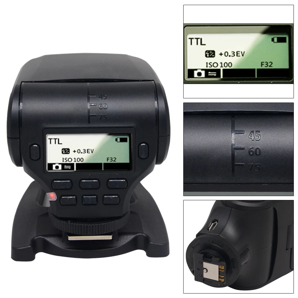 MeiKe MK-320N LCD i-TTL M RPT GN32 mini Speedlite Flash LED Light For Nikon