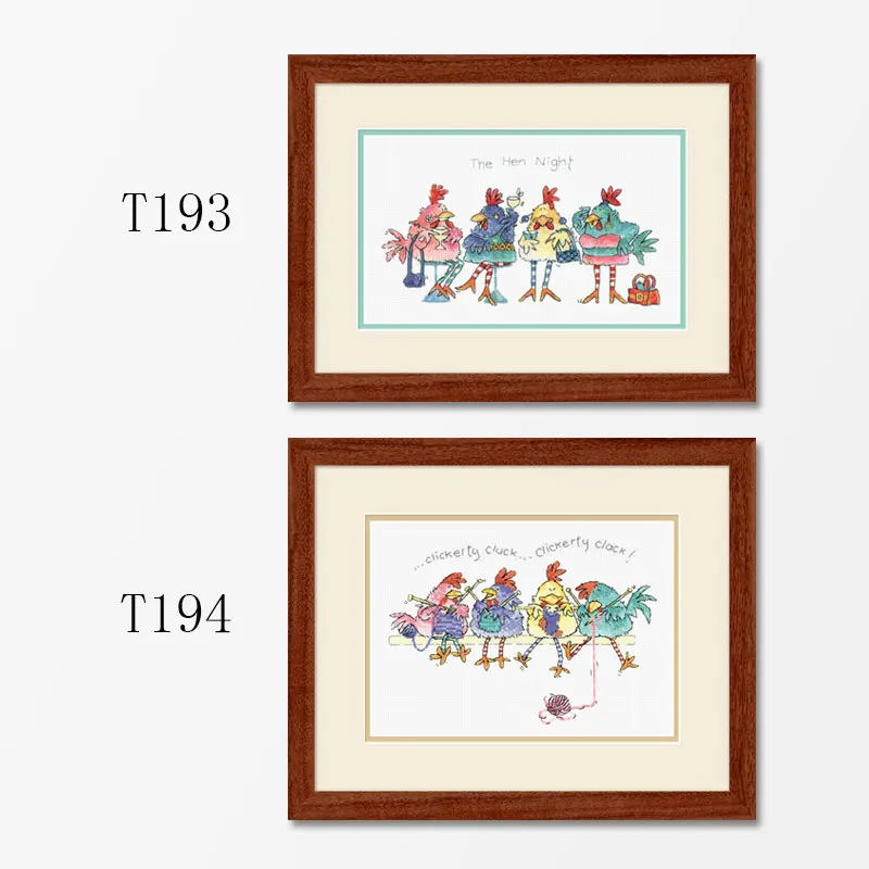 

Two Cartoon Cross Stitches T193-194 Leisurely Bubble Bar Handmade Sewing Embroidery Cute Home Pattern