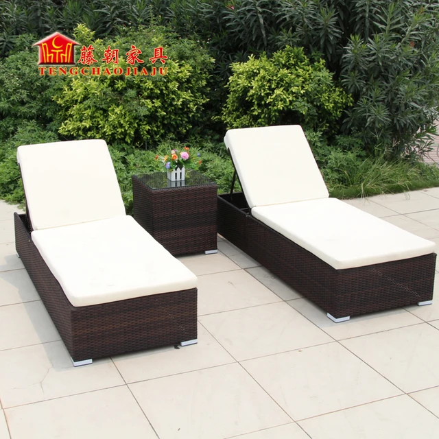 Outdoor Deck Chairs Lying Bed Balcony Garden Leisure Rattan Outdoor Deck Chairs Lying Bed Balcony Garden Leisure Rattan Sun Beach Furniture