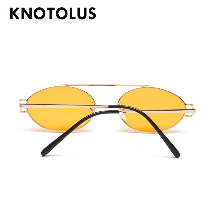 Knotolus металла Ocean Цвет женские солнцезащитные очки с линзами овальной панк