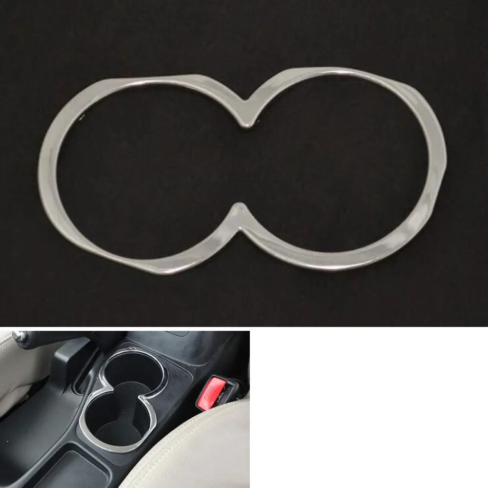 

ABS Car Interior Water Cup Holder Cover Trim Bezel Garnish For Mitsubishi Pajero Montero Sport 2009-2014 Car Styling