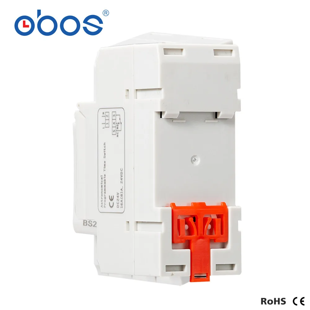 Astronomical Programmable time switch BS26W AC220V Programmable Digital Timer switch 16A Voltage selectable AC110V DC12V DC24V
