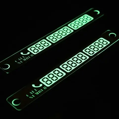 1 шт./лот автомобильный Стайлинг оповещение о парковке номер телефона светящаяся