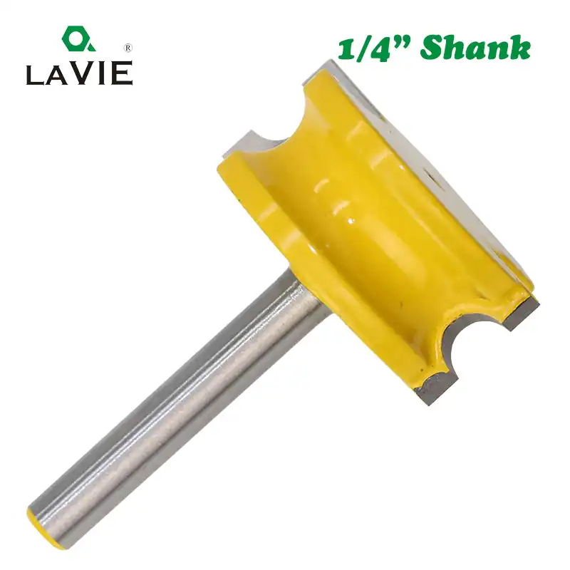 2Pcs T-Shaped 1//2/" Shank Flute /& Bead Router Bit Set Woodworking Cutter Tool