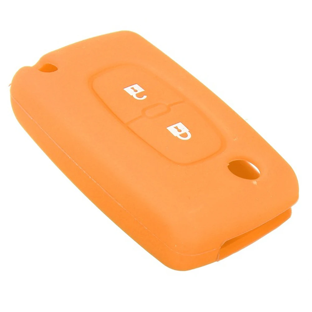

2 Btn Remote Key Holder Protect Cover For 206 207 307 308 Silicone