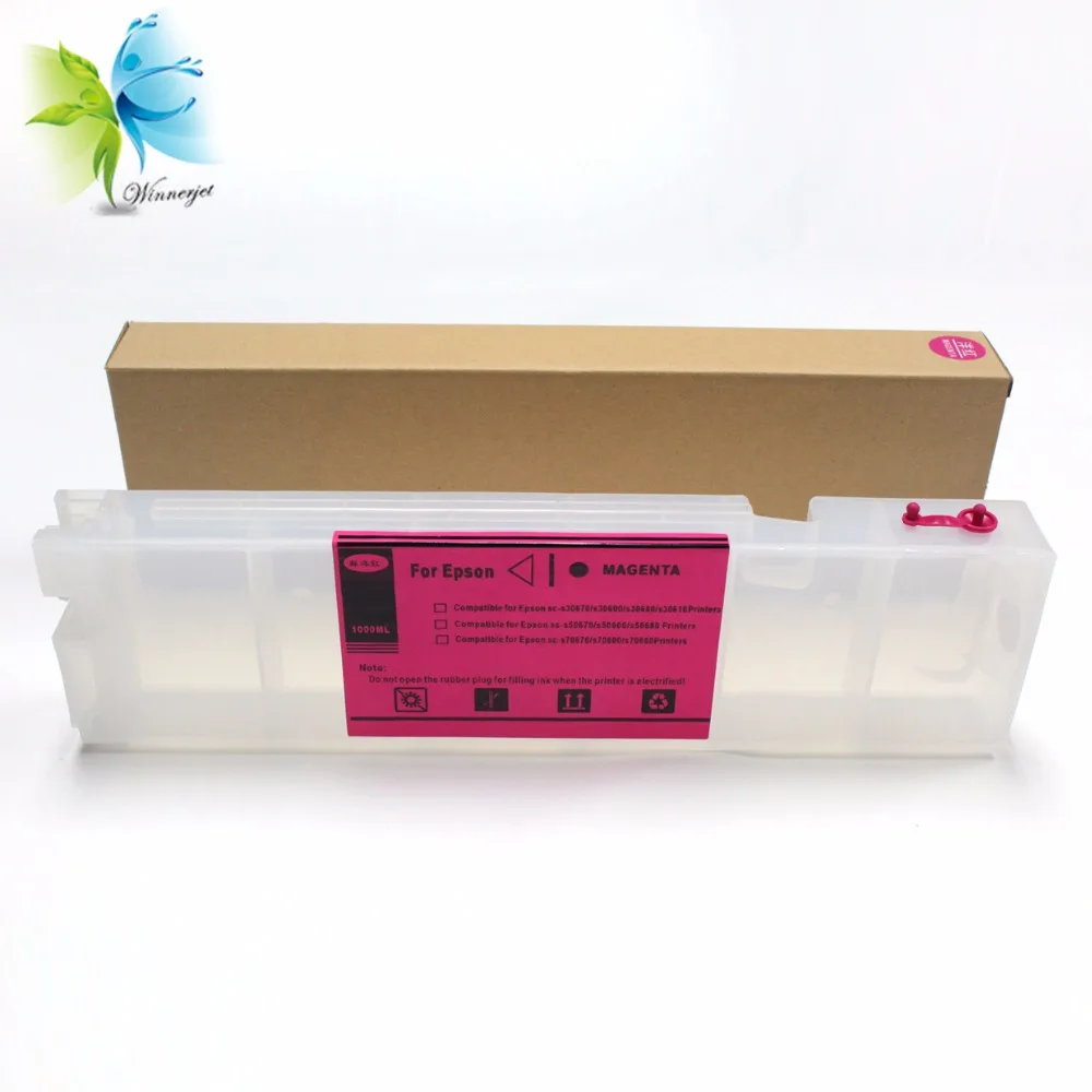 

Winnerjet 1000ML rechargeable ink cartridge for Epson SureColor T3070 T5070 T7070 large format printers