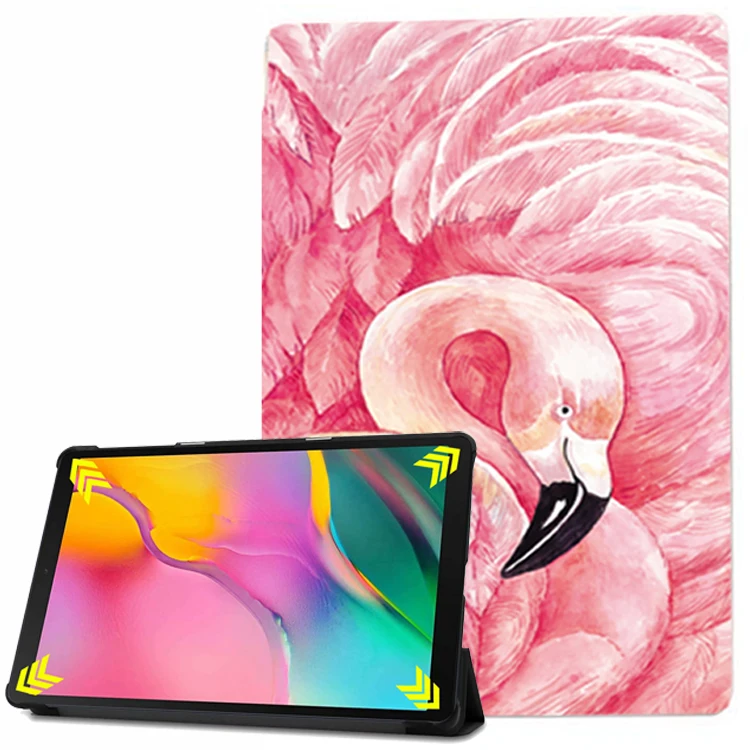 

flamingo print transparent case for samsung galaxy tab A 10.1 2019 SM-T510 SM-T515 10.1'' 64GB tablet cover+screeen protector