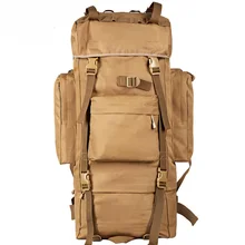 Venta caliente De Almacenamiento Espaciosas Durable Oxford Impermeable Cubierta de La Lluvia de La Caza Que Acampa Escalada Al Aire Libre Táctico Militar Mochila 70L