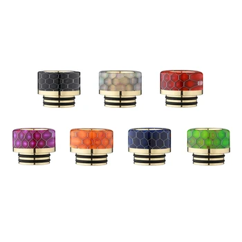 

2018 Newest ATHENA SS Gold Plated Snake Pattern Epoxy Resin 810 Drip Tips for TFV8 TFV12