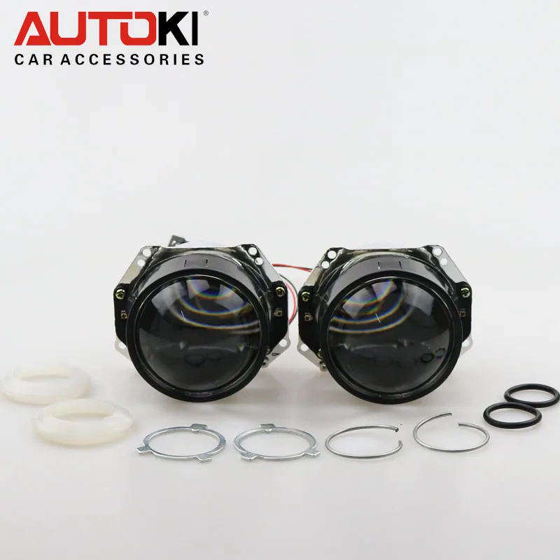 Autoki 2 шт./лот 3,0 дюймов Би-ксеноновые линзы проектора Автомобильные фары Би-ксеноновые линзы проектора использовать D2S лампы