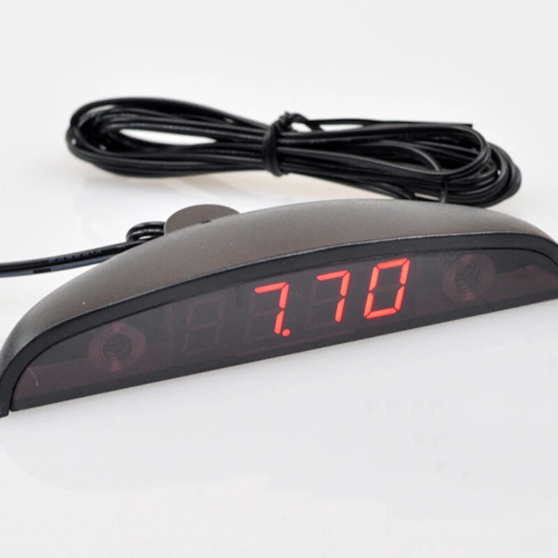 Red LED Automotive Car Electronic Clocks Watches Thermometer Voltmeter