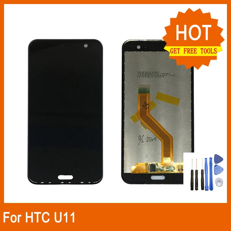 100% Протестировано для htc U11 U-3w U-1w U-3u оригинальный ЖК-дисплей Экран с сенсорным
