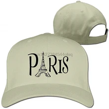 Бейсболки Париж Эйфелева башня гольф папа шляпа Мужчины Женщины Винтаж Snapbacks шляпы черный